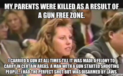 My Parents Were Killed as a Result of a Gun Free Zone
