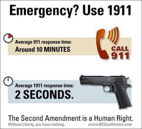 Emergency? Use 1911